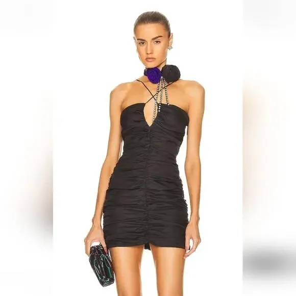 Marianna Senchina Rosemary Dress Black Small Sleeveless *Missing Neck Tie* - Picture 1 of 11
